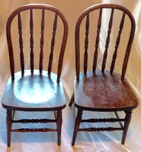 19th Century Children&#39;s Spindle Back Windsor Chairs Set of Two - £804.23 GBP