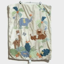 Lambs and Ivy Baby Blanket Wall Hanging Safari Giraffe Lion Elephant Hippo - £10.80 GBP