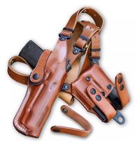 Fits Colt 1911 Defender Compact 9mm 3”BBL Leather Shoulder Holster #1066# RH image 8