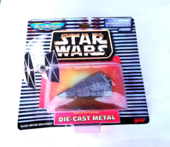 Star Wars Imperial Star Destroyer Die Cast Metal Micro Machines 1996 NEW IN PKG. - £19.98 GBP