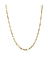 14K Yellow Gold 4mm Concave Figaro Chain - £513.38 GBP+