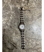 Relic by Fossil  Women&#39;s Silver Tone Rhinestone MOP Watch ZR11788 Need B... - $40.73 CAD
