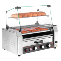 VEVOR Hot Dog Roller, 18 Hot Dog 7 Rollers, 1200W Stainless Steel Grill ... - $236.84 CAD