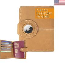 Passport Holder with AirTag, Passport Wallet with RFID, Travel Accessori... - $107.06