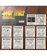 1979 Stop Thief Game Replacement Parts: 10 WANTED Posters + Instruction ... - £7.87 GBP