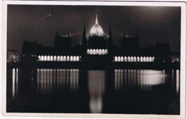 Hungary Postcard Budapest Parliament Illuminated - £3.88 GBP
