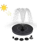 Solar Powered Birdbath to Water Fountain Kit with 4 Nozzle Heads - $2,152.72 MXN
