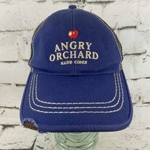 Angry Orchard Hard Cider Ball Cap Hat Blue Vented Snapback - £11.86 GBP
