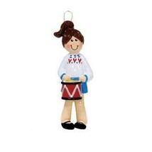 Girl with Drum Ornament - £10.35 GBP