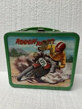 1973 Vintage ROUGH RIDER Lunchbox NO Thermos Aladdin Dirt Bikes Moto Cro... - €72,54 EUR
