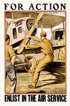 For action enlist in the Air Service - Art Print - £17.67 GBP+