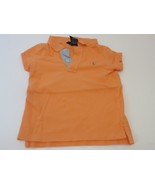 Polo Ralph Lauren Girls Mesh Polo Pony Shirt Top 4 EUC orange - $12.95