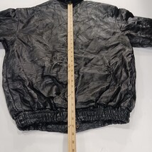 Italian Stone Design Men's Black Navarre Genuine Leather Full Zip Jacket Size XL image 8