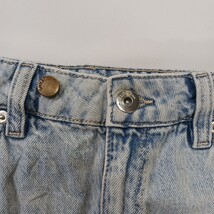Divided H&M Women's Blue Cotton Rear Slit Denim Skirt Size 4 image 13