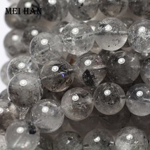 (1bracelet) natural Herkimer Diamond Himaenergy quartz 12-13mm smooth round loos - £40.65 GBP