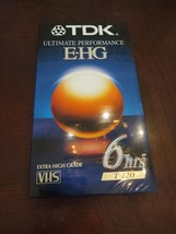 TDK ultimate performance 6 Hour T-120 Blank VHS Tape New &amp; Sealed - £8.51 GBP
