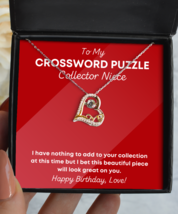 Necklace Birthday Present For Crossword Puzzle Collector Niece - Jewelry Love  - £39.78 GBP