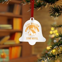 Customizable Metal Christmas Tree Ornaments - Glossy Finish, Scratch-Resistant,  - £10.55 GBP