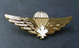 CANADA CANADIAN AIR FORCE JUMP WINGS LAPEL PIN BADGE 2.5 INCHES - $8.95