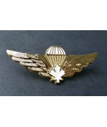 CANADA CANADIAN AIR FORCE JUMP WINGS LAPEL PIN BADGE 2.5 INCHES - £7.00 GBP