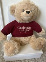 VTG Dan Dee Collector’s Choice Christmas In New York Sweater Bear Plush Teddy - £24.03 GBP