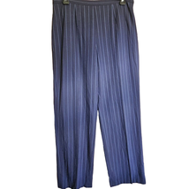 Navy Pin Stripped Dress Pants Size 8 Petite  - £19.46 GBP
