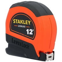 Stanley STHT30813S Leverlock Hi-Vis Tru-Zero Hook Measuring Tape, 1/2" x... - $18.37