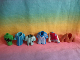 Lot of 6 Polly Pocket Rubber Boys Jacket Tops - as is - £5.25 GBP