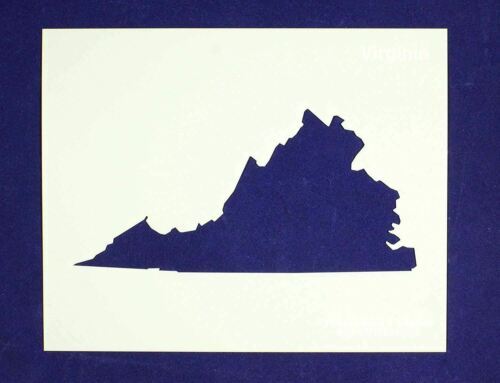 State of Virginia Stencil 14 Mil 8&quot; X 10&quot; Painting /Crafts/ Templates - $15.52