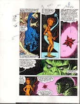 1985 Incredible Hulk color guide art page 2, Original Marvel Colorist's Artwork - $82.45