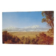 Postcard Spanish Peaks Southern Colorado Mountains Chrome Unposted - $6.92