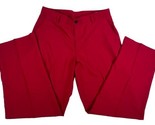 Adidas Climalite Stretch Chino Golf Pants Mens Size 34x30 Performance Red - £14.78 GBP