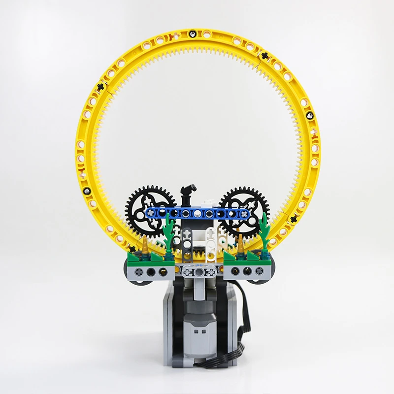 Technology Section Nnovation MOC Building Blocks Inner Rail Bicycle Rotary Model - £32.71 GBP