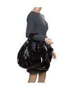 Zara Slouchy Bucket Puffer Bag Black Tote Purse Zip Pocket Medium - $344.21 MXN