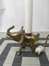 Brass Elephant Light Table Lamp 4 Inch Untested - £13.50 GBP