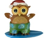 Cape Shore Owl on a Surfboard Christmas Ornament Surfboarding - $12.84