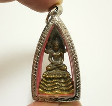 Nakprok Buddha Pendant Thai Saturday Amulet Lucky Life Naga Nak Snake Protection - £31.13 GBP