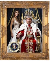 Donald J. Trump The 45/47 President. Golden KINGS ART FRAMED - $10,395.00