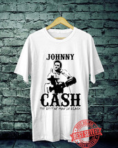Johnny Cash The Best of Man In Black T Shirt White - $18.99
