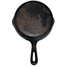 Vintage Unmarked Wagner Ware 6 1/2&quot; #3 A Cast Iron Skillet Pan MADE IN USA - £22.36 GBP