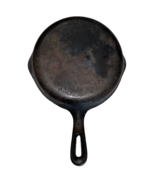 Vintage Unmarked Wagner Ware 6 1/2&quot; #3 A Cast Iron Skillet Pan MADE IN USA - £22.19 GBP