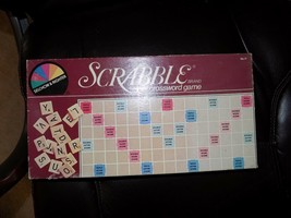 Scrabble Crossword Family Board Game Habro Milton Bradley 1989 NO TILES - £10.50 GBP