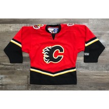 Calgary Flames CCM Youth Hockey Jersey NHL Red S/M 2003-2007 - $38.84