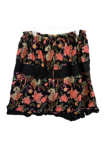 KAAKU Womens Skirt Multicolor Floral Ruffle Elastic Waist One Size - $12.47