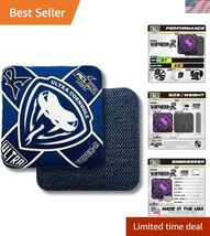 Set of 4 Cornhole Bags - Navy, Waterproof &amp; Speed-Optimized for Fun Games - $163.27