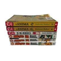 Mixed Lot Of 6 Manga Books Naruto DN Angel &amp; Anima - £17.15 GBP