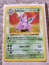 Shadowless Nidorino 37/102 - Base Set Pokemon Card - Near-Mint (NM) Condition NP - £8.75 GBP