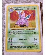 Shadowless Nidorino 37/102 - Base Set Pokemon Card - Near-Mint (NM) Cond... - £8.61 GBP