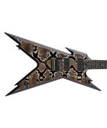 Guitar Skin Axe Wrap Re-skin Dean Dark Brown Rattle Snake 19" X 31" Skin... - $79.15