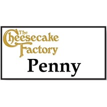 1 PENNY Cheesecake Factory Big Bang Theory Halloween Costume Name Badge Tag PIN  - £11.95 GBP